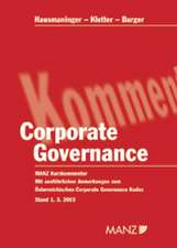 Corporate Governance. (Österreichisches Recht)