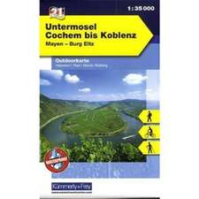 KuF Deutschland Outdoorkarte 21 Untermosel - Cochem bis Koblenz 1 : 35.000