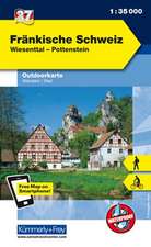 KuF Deutschland Outdoorkarte 37 Fränkische Schweiz 1 : 35.000