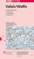 Swisstopo 1 : 100 000 Valais / Wallis