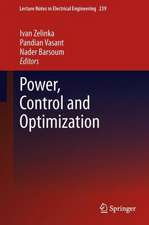 Power, Control and Optimization