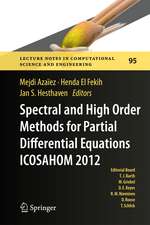 Spectral and High Order Methods for Partial Differential Equations - ICOSAHOM 2012: Selected papers from the ICOSAHOM conference, June 25-29, 2012, Gammarth, Tunisia