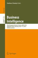 Business Intelligence: Third European Summer School, eBISS 2013, Dagstuhl Castle, Germany, July 7-12, 2013, Tutorial Lectures