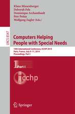 Computers Helping People with Special Needs: 14th International Conference, ICCHP 2014, Paris, France, July 9-11, 2014, Proceedings, Part I