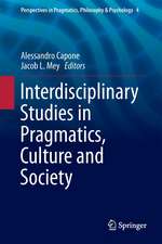 Interdisciplinary Studies in Pragmatics, Culture and Society