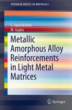 Metallic Amorphous Alloy Reinforcements in Light Metal Matrices