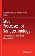 Green Processes for Nanotechnology: From Inorganic to Bioinspired Nanomaterials