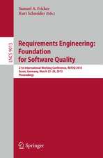 Requirements Engineering: Foundation for Software Quality: 21st International Working Conference, REFSQ 2015, Essen, Germany, March 23-26, 2015. Proceedings