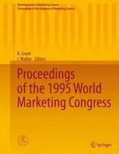 Proceedings of the 1995 World Marketing Congress