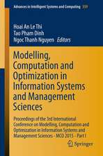 Modelling, Computation and Optimization in Information Systems and Management Sciences: Proceedings of the 3rd International Conference on Modelling, Computation and Optimization in Information Systems and Management Sciences - MCO 2015 - Part I