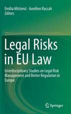 Legal Risks in EU Law: Interdisciplinary Studies on Legal Risk Management and Better Regulation in Europe