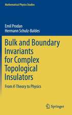 Bulk and Boundary Invariants for Complex Topological Insulators: From K-Theory to Physics