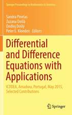 Differential and Difference Equations with Applications