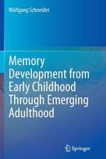 Memory Development from Early Childhood Through Emerging Adulthood