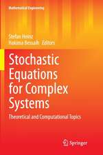 Stochastic Equations for Complex Systems