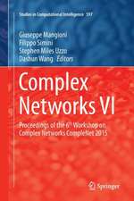 Complex Networks VI