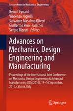 Advances on Mechanics, Design Engineering and Manufacturing: Proceedings of the International Joint Conference on Mechanics, Design Engineering & Advanced Manufacturing (JCM 2016), 14-16 September, 2016, Catania, Italy