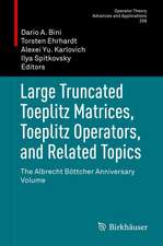 Large Truncated Toeplitz Matrices, Toeplitz Operators, and Related Topics: The Albrecht Böttcher Anniversary Volume