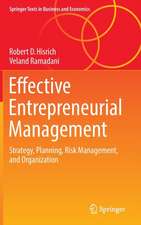 Effective Entrepreneurial Management