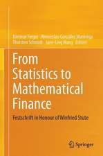 From Statistics to Mathematical Finance: Festschrift in Honour of Winfried Stute