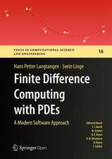 Finite Difference Computing with PDEs: A Modern Software Approach