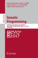 Genetic Programming: 20th European Conference, EuroGP 2017, Amsterdam, The Netherlands, April 19-21, 2017, Proceedings