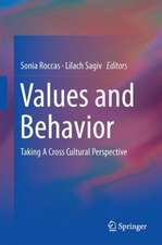  Values and Behavior: Taking a Cross Cultural Perspective