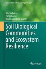 Soil Biological Communities and Ecosystem Resilience