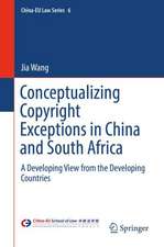 Conceptualizing Copyright Exceptions in China and South Africa: A Developing View from the Developing Countries