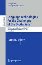 Language Technologies for the Challenges of the Digital Age: 27th International Conference, GSCL 2017, Berlin, Germany, September 13-14, 2017, Proceedings