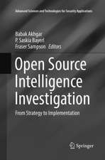 Open Source Intelligence Investigation: From Strategy to Implementation