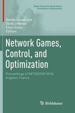 Network Games, Control, and Optimization: Proceedings of NETGCOOP 2016, Avignon, France