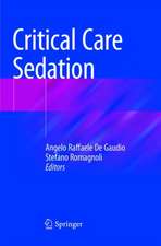 Critical Care Sedation