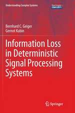 Information Loss in Deterministic Signal Processing Systems