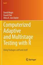 Computerized Adaptive and Multistage Testing with R: Using Packages catR and mstR