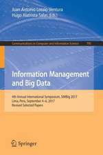 Information Management and Big Data: 4th Annual International Symposium, SIMBig 2017, Lima, Peru, September 4-6, 2017, Revised Selected Papers