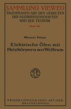 Elektrische Öfen mit Heizkörpern aus Wolfram