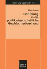 Einführung in die politikwissenschaftliche Geschlechterforschung