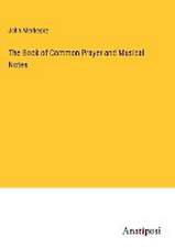 The Book of Common Prayer and Musical Notes