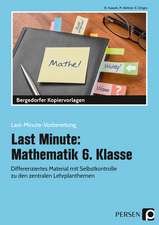 Last Minute: Mathematik 6. Klasse