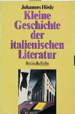 Kleine Geschichte der italienischen Literatur