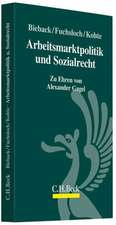 Arbeitsmarktpolitik und Sozialrecht