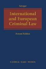 International and European Criminal Law