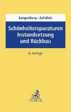 Schönheitsreparaturen, Instandsetzung und Rückbau