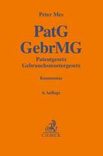 PatG GebrMG Patentgesetz, Gebrauchsmustergesetz