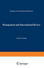 Management and International Review: Strategic Issues in International Human Resource Management