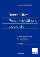 Rentabilität, Produktivität und Liquidität: Größen zur Beurteilung und Steuerung von Unternehmen