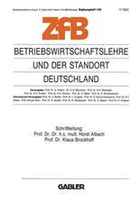 Betriebswirtschaftslehre und der Standort Deutschland