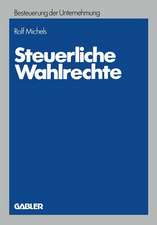 Steuerliche Wahlrechte: Analyse der außerbilanziellen steuerlichen Wahlrechte (Rechtswahlmöglichkeiten), ihre Zuordnung zu Entscheidungsträgern und Entwicklung von Entscheidungshilfen