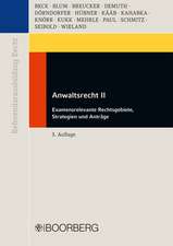 Anwaltsrecht II